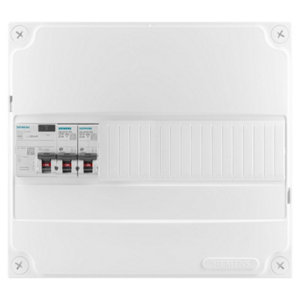 Tableau pré-équipé 1R 13 modules 1ID 2 disjoncteurs blanc