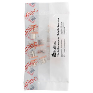 Sachet de 15 bornes automatiques 3 entrées