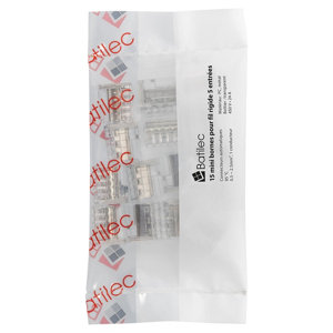 Sachet de 15 bornes auto transparent 5 entrées
