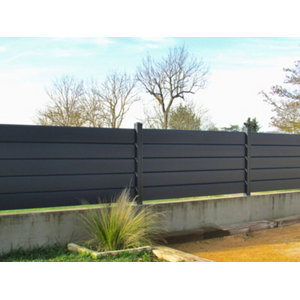 Lot de 3 lames persiennes anthracite avec renfort