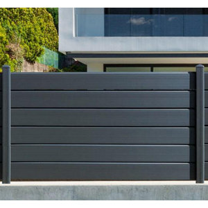 Kit poteau gris H. 95 cm + entretoises