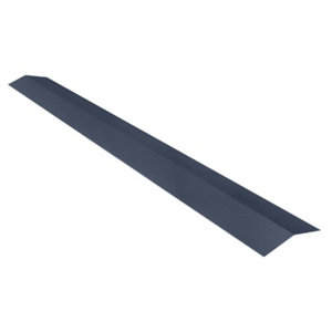 Faîtière grise pour tuile repositionnable, revêtement en polyester de 25μ., L. 1 m
