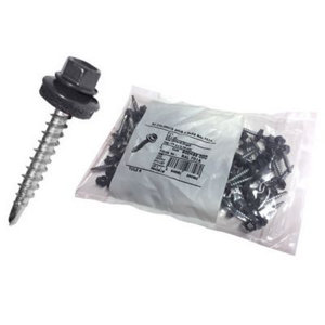 Kit de fixation pour tuile repositionnable, 50 vis autoperceuses RAL 7016 Ø 4,9 L. 35mm