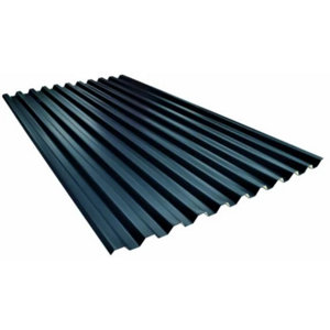 Tôle biface acier galvanisé prélaqué anthracite et beige 135 x 75 cm