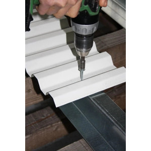 Kit 25 vis autoperceuses 4,9 x 35 mm avec capuchons pour acier et bois