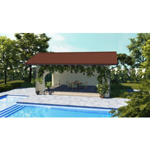 Tole imitation tuile rouge 3 x 1,1m