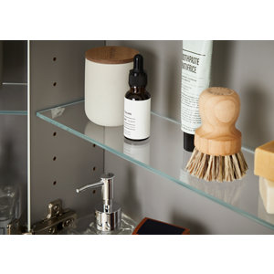 Tablette en verre rectangulaire L. 27,5 x P. 11 cm