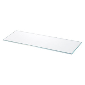 Tablette en verre rectangulaire L. 55,8 x P. 11 cm