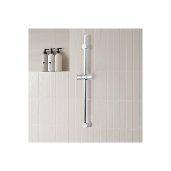 Barre De Douche Acier Inoxydable TRUSTLIFE 68cm - Support Douche Réglable En Hauteur Chromé