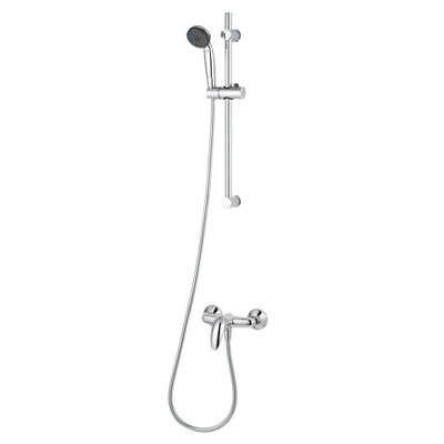 Kit de douche mécanique chrome GoodHome Blyth - vue 2