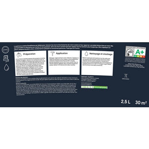 Peinture cuisine acrylique mat blanc Alberta2,5 l