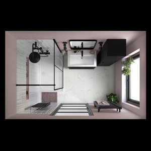 Peinture de rénovation meubles acrylique mat profond rose Magone 125 ml