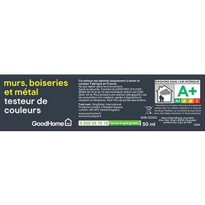 Testeur Peinture haute résistance murs, boiseries et métal intérieure acrylique Mat Blanc Juneau 50 ml