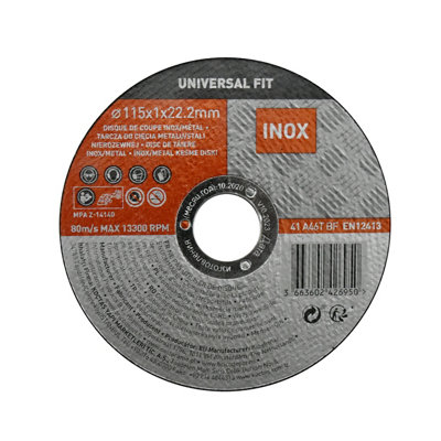 Disque de coupe métalinox 115x1x22 2 mm Universel fit - vue 2