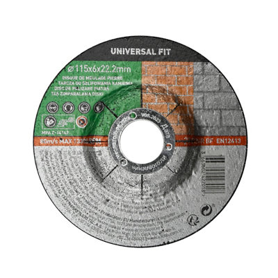 Disque de meulage pierre 115x6x22 2 mm Universel fit - vue 1