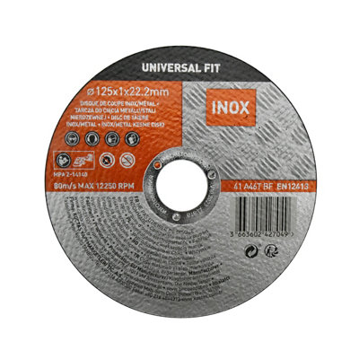 Disque de coupe métalinox 125x1x22 2 mm Universel fit - vue 2