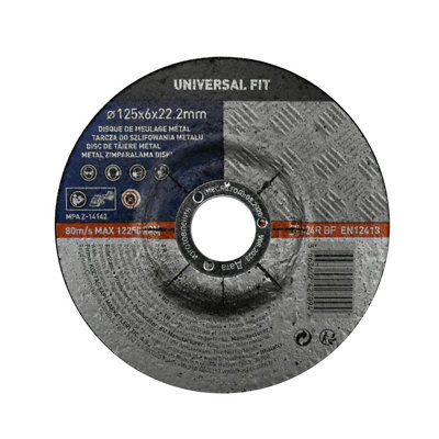Disque de meulage métal 125x6x22 2 mm Universel fit - vue 2