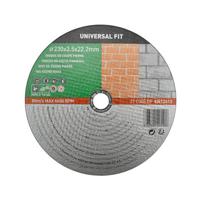 Disque de coupe pierre 230x2 5x22 2 mm Universel fit - vue 1
