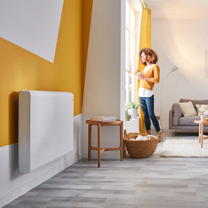 Radiateur électrique à inertie sèche Iriya blanc 1500 W