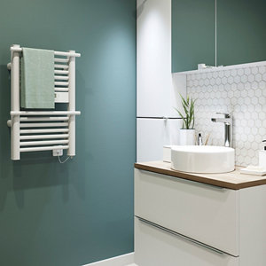 Sèche-serviettes "Solna" 350 W H. 70 x L. 44,5 cm