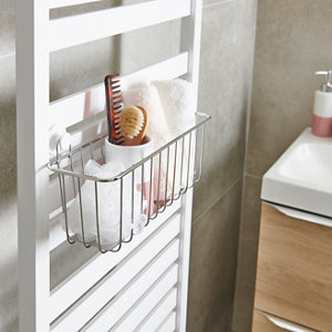 Grand panier filaire Muromi chrome L. 31,5 cm