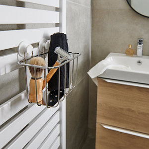 Petit panier filaire Muromi chrome L. 16,7 cm