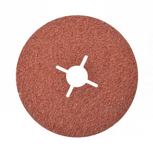 Lot de 5 disques abrasifs en fibre pour meuleuse 125 mm grain 24