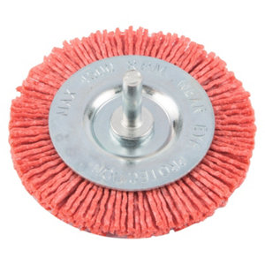 Brosse circulaire en nylon pour jantes 75 mm
