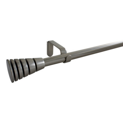 Kit de tringle à rideau extensible embout cône strié Athens GoodHome 120210 cm Ø1619 mm - vue 2