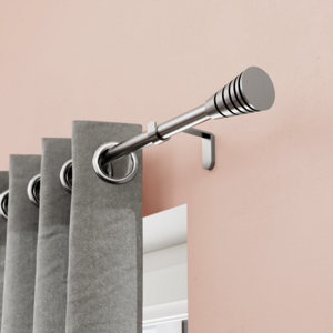 Kit barre à rideau extensible  "Athens" cône 120/210 cm