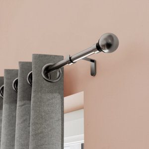 Kit barre à rideau extensible 12.5 - 15 cm "Athens" boule 200/330 cm
