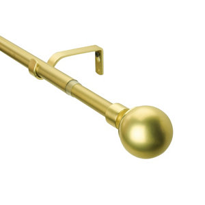 Kit barre simple extensible embout boule 16/19 "Elasa", 120/210