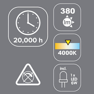 Spot encastrable LED "Octave" blanc - 380 lm - 4,8 W
