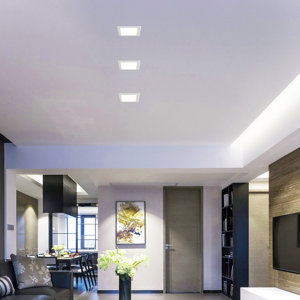 Spot à encastrer LED carré - Aluminium