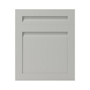 Façade 1 porte + 1 tiroir "Garcinia" gris ciment l.59,7 x h.71,5 cm