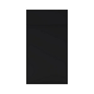 Façade 1 porte + 1 tiroir 40cm "Heline"noir mat - L. 39.7 x H. 71.5cm