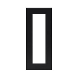 Façade 1 porte vitrée "Pasilla" noir l.29,7 x h.71,5 cm