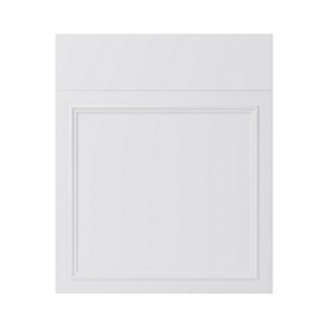 Façade 1 porte + 1 tiroir "Artemisia" blanc moulure l.59,7 x h.71,5 cm