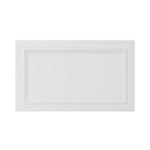 Façade casserolier ou hotte "Artemisia" blanc moulure l.59,7 x h.35,6 cm