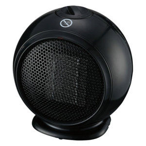 Mini radiateur soufflant noir - 500 W