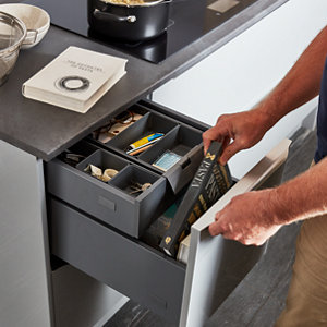 Mécanisme 40cm pour casserolier de cuisine - L. 36.4 x H. 19cm