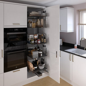 Rangement coulissant 5 niveaux pour colonne de cuisine 60cm