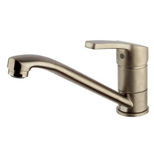 Mitigeur évier en inox brossé "Owu"