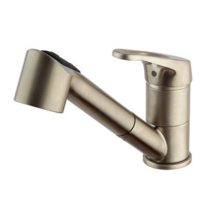 Mitigeur évier inox brossé "Rusumo" avec douchette