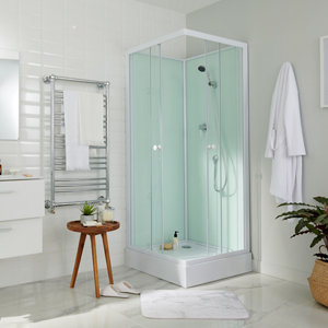 Cabine de douche "Arkell" blanc - L. 80 x l. 80 x H. 200 cm