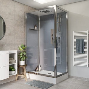Cabine de douche hydromassante "Beloya" - L. 90 x l. 110 x H. 220 cm