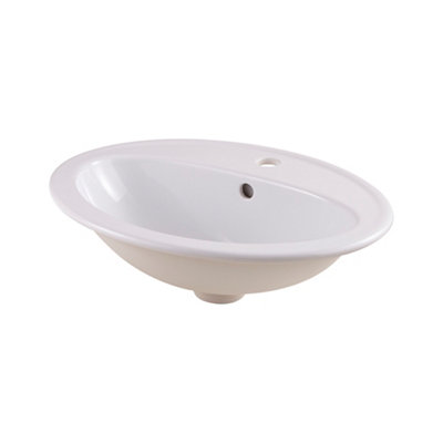 Vasque à encastrer céramique GoodHome Turso NF - vue 2