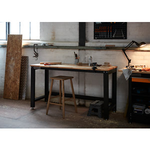 Établi fixe H. 87 x l. 60 x L. 160 cm