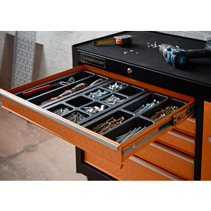 Compartiment servante en plastique 39,5 x 18,7 cm