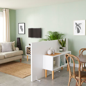 Panneau "Alara" blanc 100 x H. 100 cm